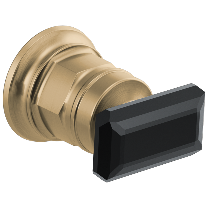 Brizo Invari HK5876 Wall Mount Lavatory Black Crystal Knob Handle Kit
