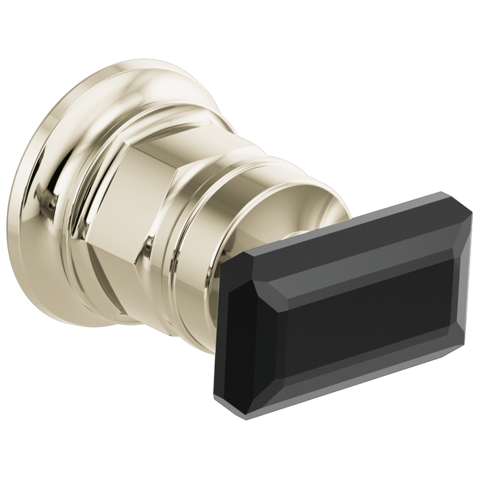 Brizo Invari HK5876 Wall Mount Lavatory Black Crystal Knob Handle Kit