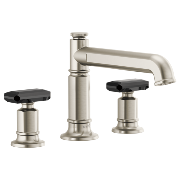 Brizo Invari HK676 Roman Tub Faucet Black Crystal Knob Handle Kit