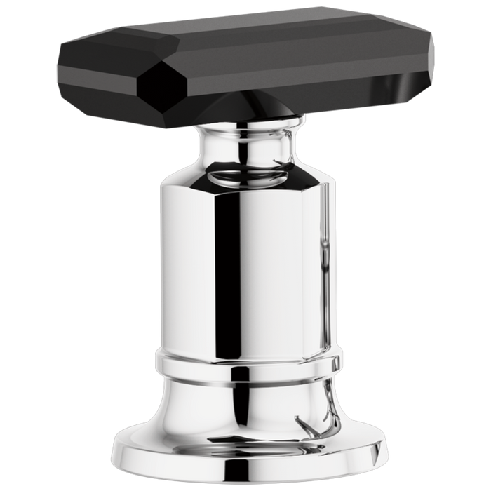 Brizo Invari HK676 Roman Tub Faucet Black Crystal Knob Handle Kit