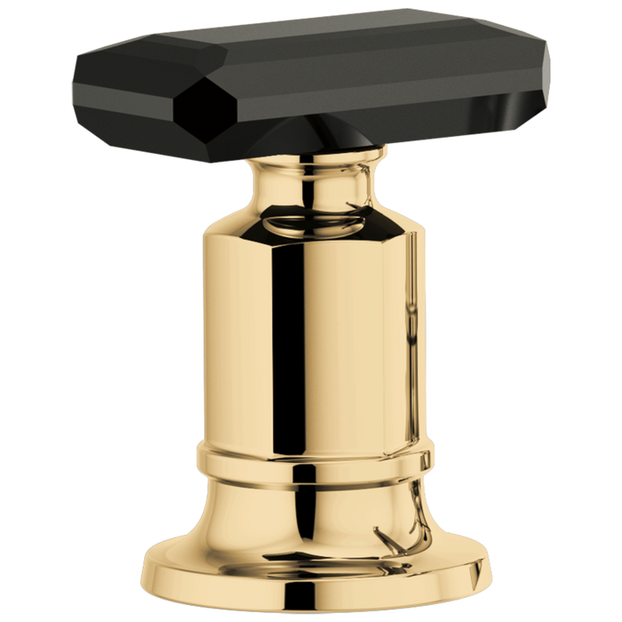Brizo Invari HK676 Roman Tub Faucet Black Crystal Knob Handle Kit