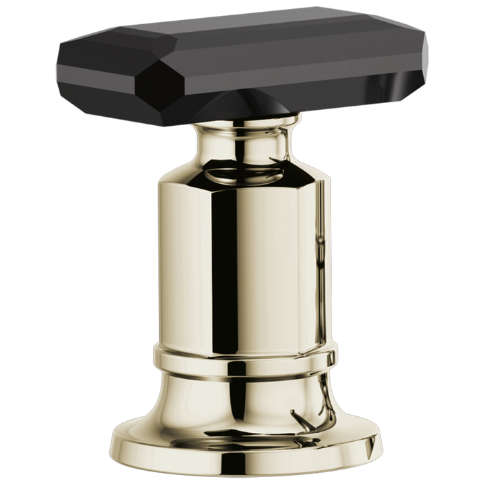 Brizo Invari HK676 Roman Tub Faucet Black Crystal Knob Handle Kit