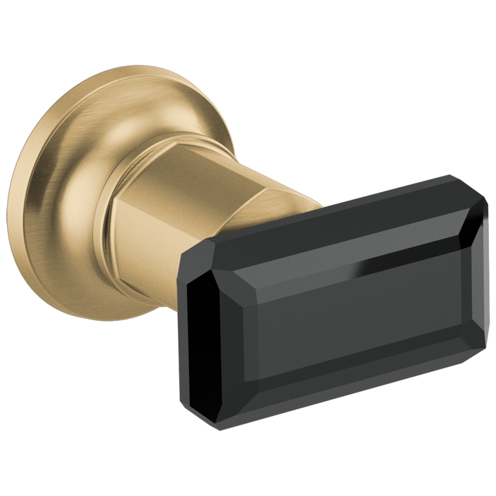 Brizo Invari HK70476 Two-Handle Wall Mount Tub Filler Black Crystal Knob Handle Kit