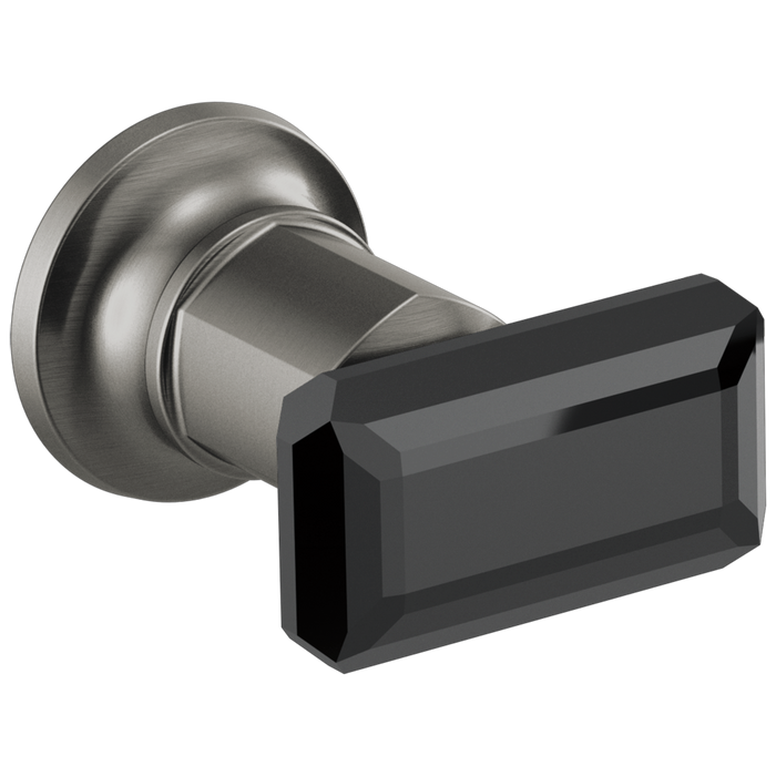 Brizo Invari HK70476 Two-Handle Wall Mount Tub Filler Black Crystal Knob Handle Kit