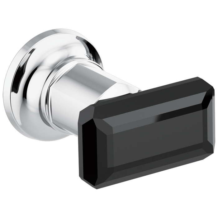 Brizo Invari HK70476 Two-Handle Wall Mount Tub Filler Black Crystal Knob Handle Kit