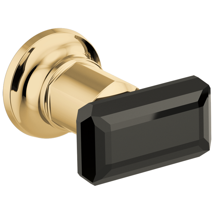 Brizo Invari HK70476 Two-Handle Wall Mount Tub Filler Black Crystal Knob Handle Kit