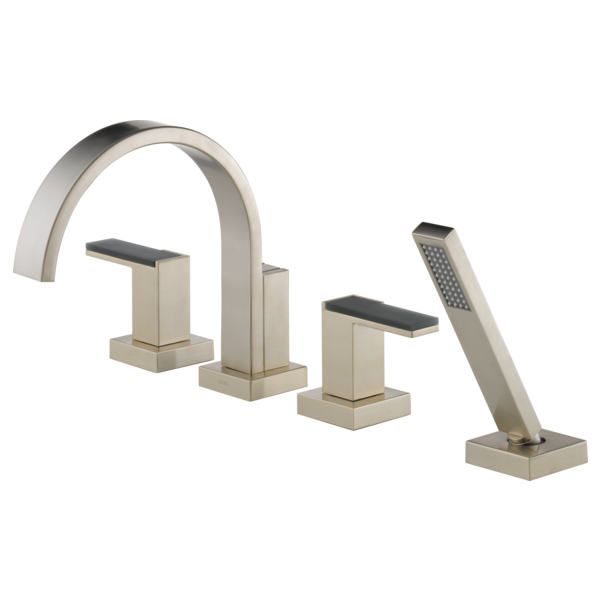 Brizo Siderna HL682 Roman Tub Faucet Solar Gray Glass Lever Handle Kit