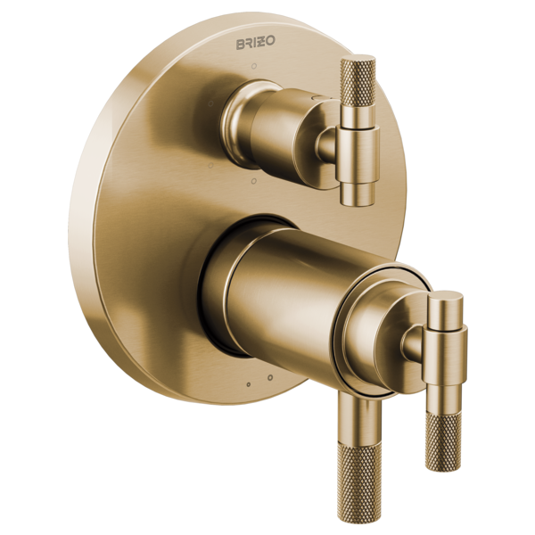 Brizo Litze HL7533 TempAssure Thermostatic Valve With Integrated Diverter T-Lever Handle Kit