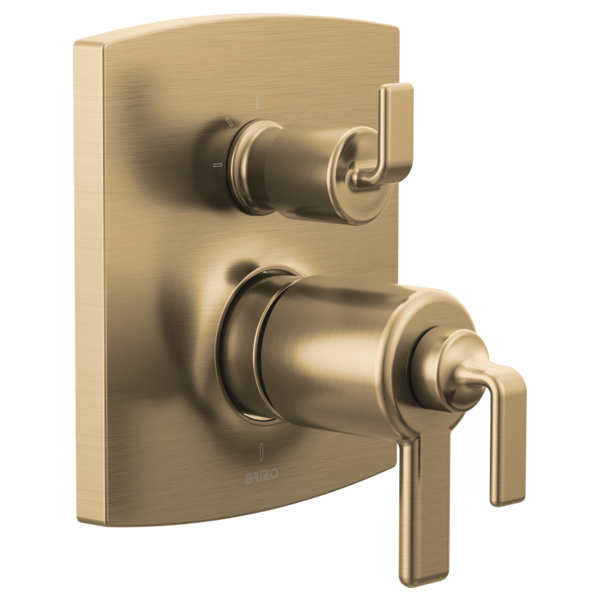 Brizo Allaria HL7567 TempAssure Thermostatic Valve Trim with Integrated Diverter Trim Twist Lever Handle Kit