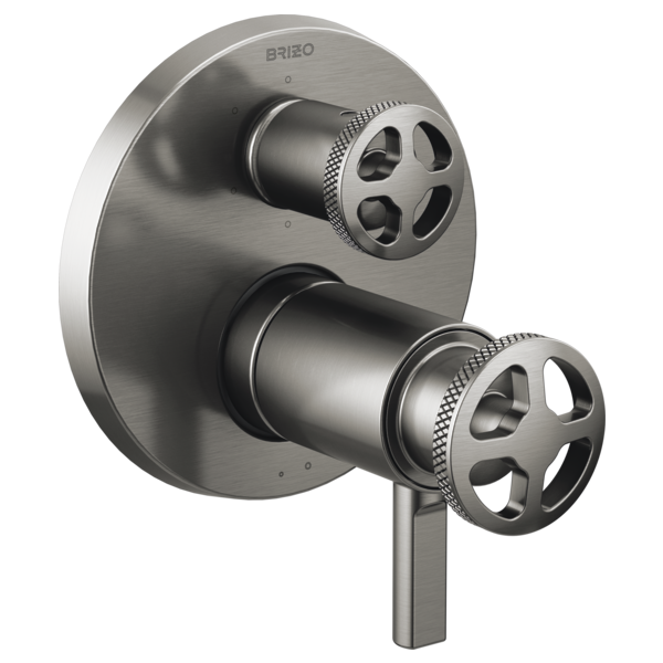 Brizo Litze HW7532 TempAssure Thermostatic Valve with Integrated Diverter Wheel Handle Kit