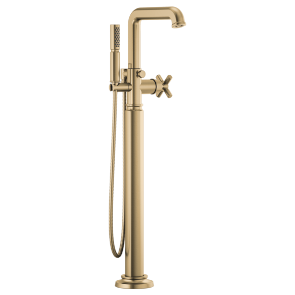 Brizo Invari HX7076 Single-Handle Floor Mount Tub Filler Cross Handle Kit