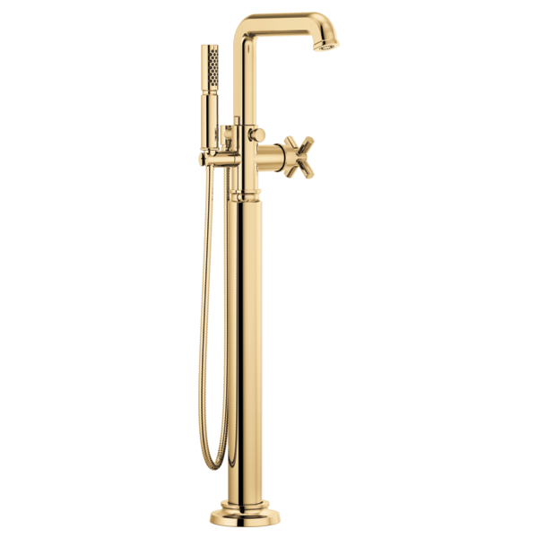 Brizo Invari HX7076 Single-Handle Floor Mount Tub Filler Cross Handle Kit