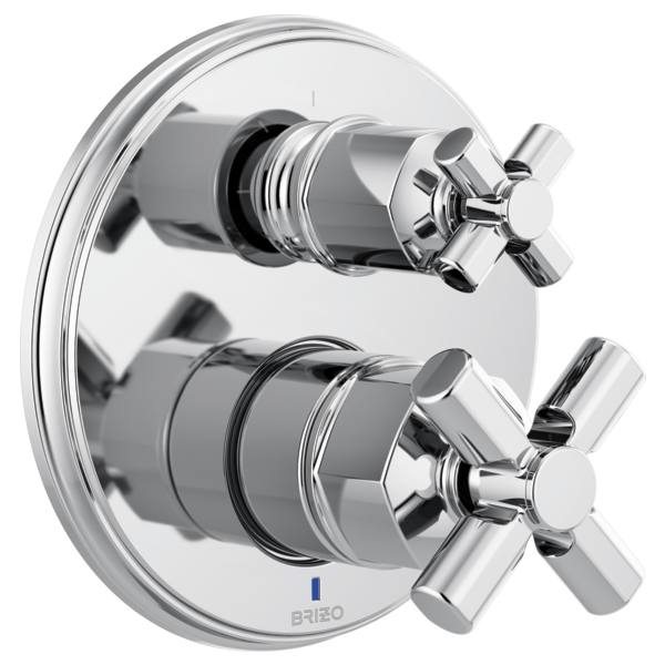 Brizo Invari HX75P76 Pressure Balance Valve with Integrated Diverter Trim Cross Handle Kit