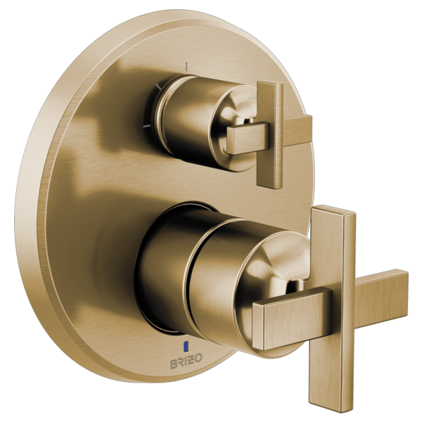 Brizo Levoir HX75P98 Pressure Balance Valve with Integrated Diverter Trim Cross Handle Kit