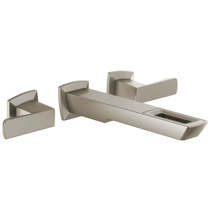 Brizo Vettis T65886LF Two-Handle Wall Mount Lavatory Faucet With Open-Flow Spout 1.2 GPM