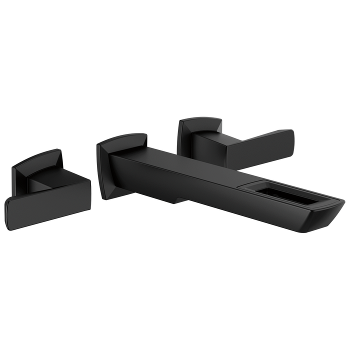 Brizo Vettis T65886LF Two-Handle Wall Mount Lavatory Faucet With Open-Flow Spout 1.2 GPM