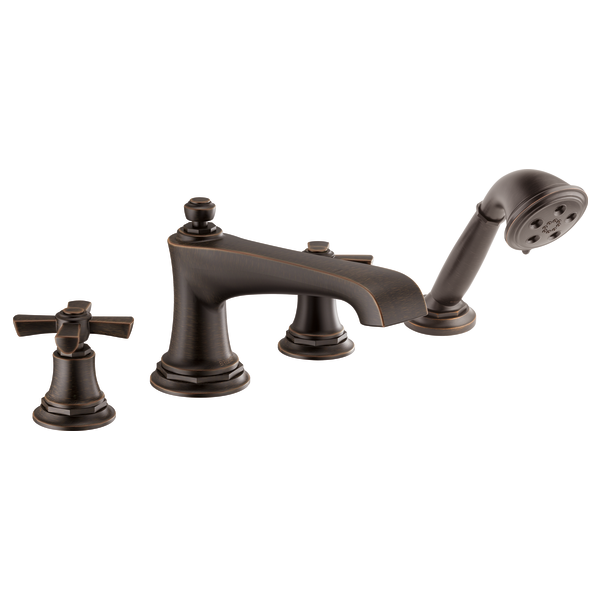 Brizo Rook T67460 Roman Tub Faucet with Handshower - Less Handles