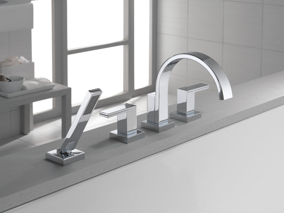 Brizo Siderna T67480 Roman Tub Faucet with Hand Shower - Less Handles