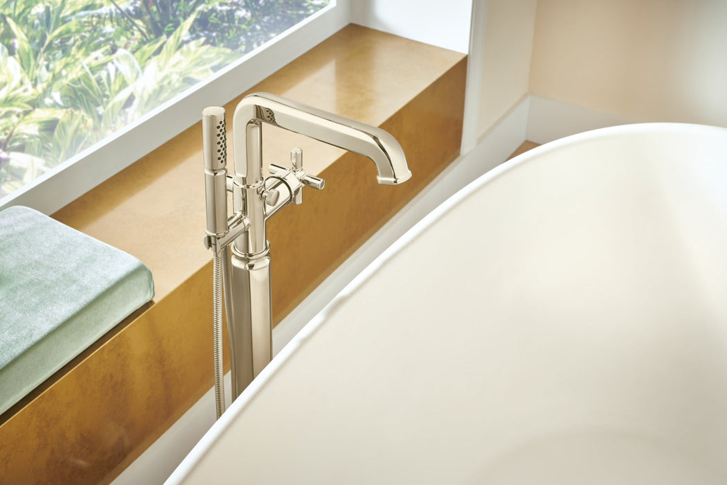 Brizo Invari T70176 Single-Handle Floor Mount Tub Filler - Less Handle