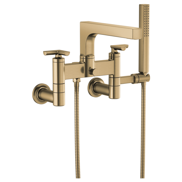 Brizo Kintsu T71764 Wall Mount Tub Filler Unions