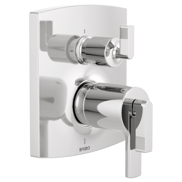 Brizo Kintsu T75506 TempAssure Thermostatic Valve Trim with Integrated 3-Function Diverter Trim - Less Handles