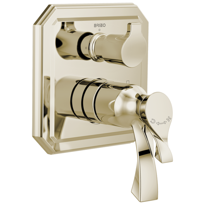 Brizo Virage T75530 TempAssure Thermostatic Valve with Integrated 3-Function Diverter Trim