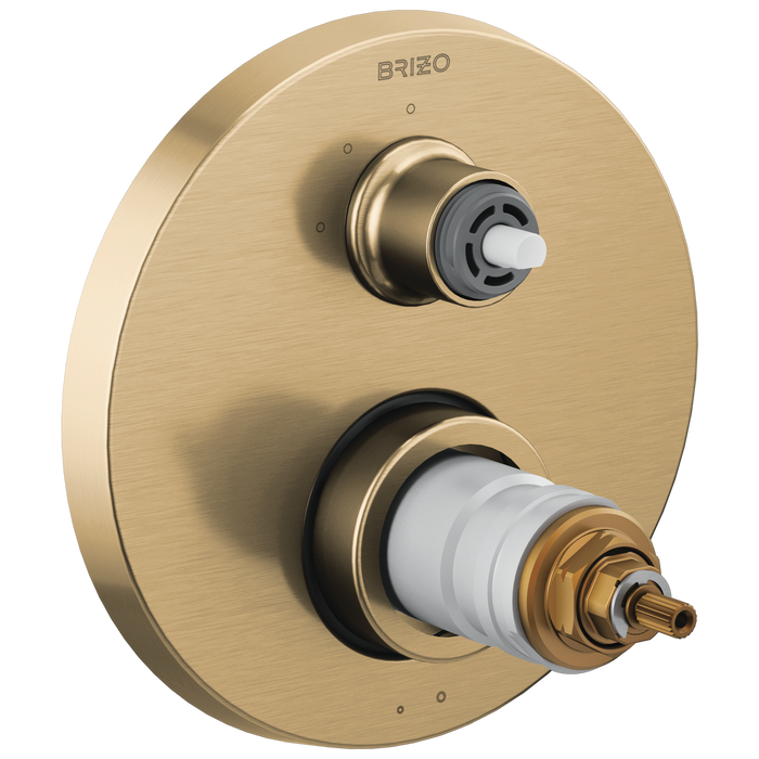 Brizo Litze T75535 TempAssure Thermostatic Valve with 3-Function Diverter Trim - Less Handles