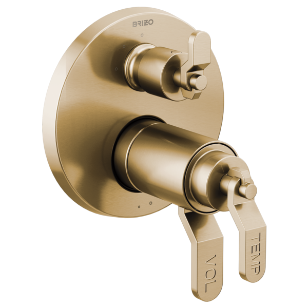 Brizo Litze T75535 TempAssure Thermostatic Valve with 3-Function Diverter Trim - Less Handles