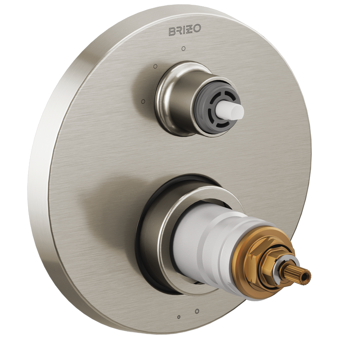 Brizo Litze T75535 TempAssure Thermostatic Valve with 3-Function Diverter Trim - Less Handles