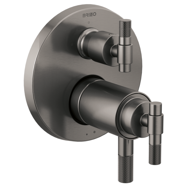 Brizo Litze T75535 TempAssure Thermostatic Valve with 3-Function Diverter Trim - Less Handles