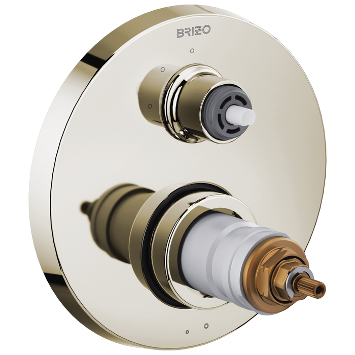 Brizo Litze T75535 TempAssure Thermostatic Valve with 3-Function Diverter Trim - Less Handles