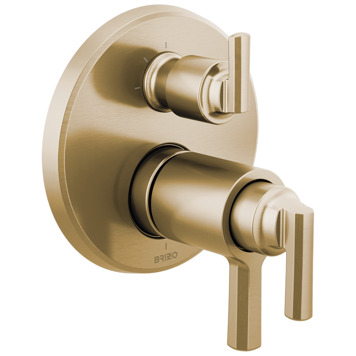Brizo Levoir T75598 Tempassure Thermostatic Valve With Integrated 3-Function Diverter Trim