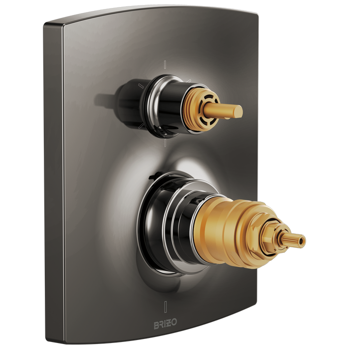 Brizo Kintsu T75606 TempAssure Thermostatic Valve Trim with Integrated 6-Function Diverter Trim - Less Handles