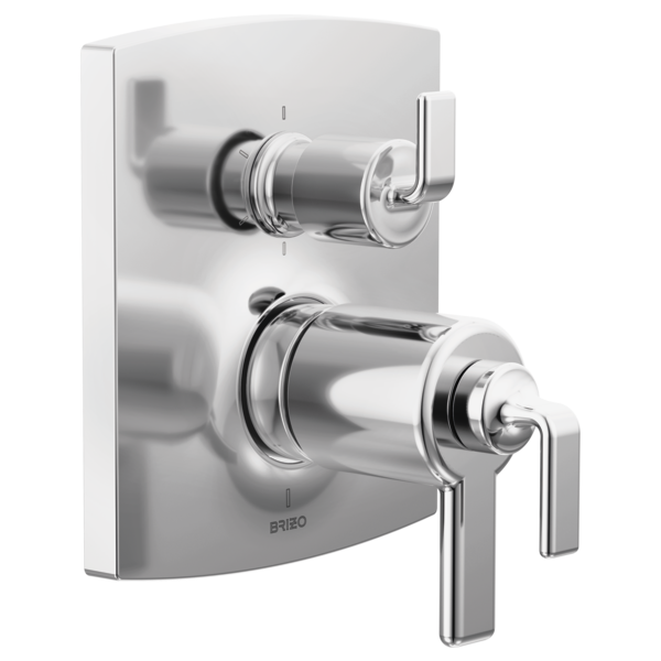 Brizo Kintsu T75606 TempAssure Thermostatic Valve Trim with Integrated 6-Function Diverter Trim - Less Handles