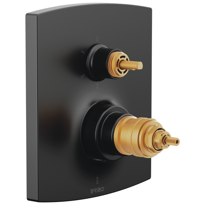 Brizo Kintsu T75606 TempAssure Thermostatic Valve Trim with Integrated 6-Function Diverter Trim - Less Handles