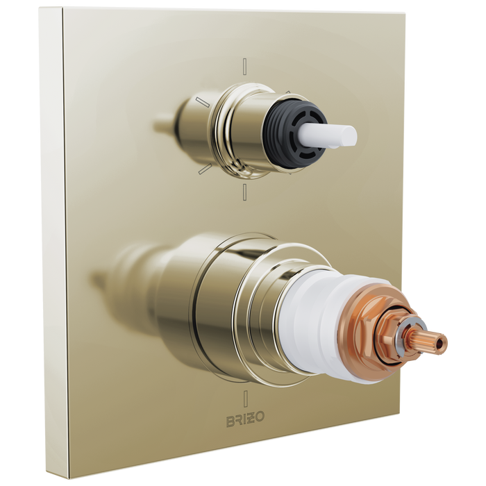 Brizo Frank Lloyd Wright T75622 TempAssure Thermostatic Valve with 6-Function Integrated Diverter Trim - Less Handles