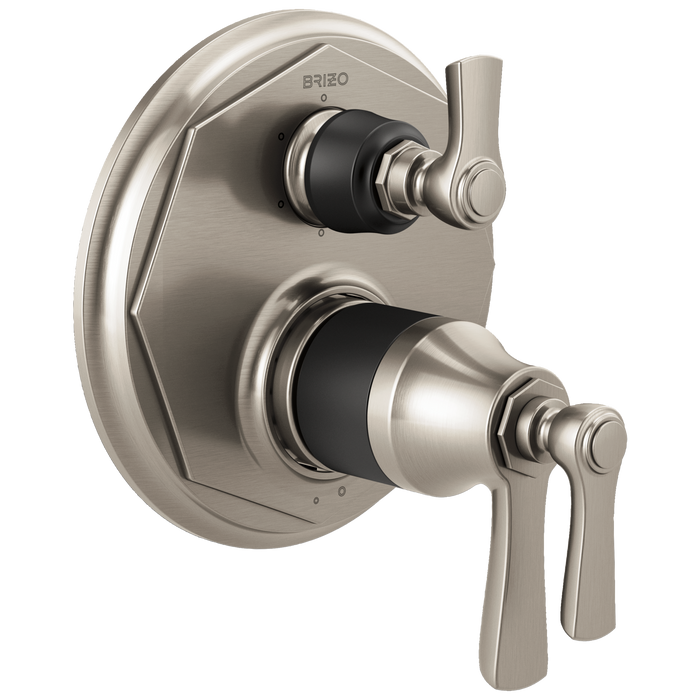Brizo Rook T75661 TempAssure Thermostatic Valve with 6-Function Diverter Trim