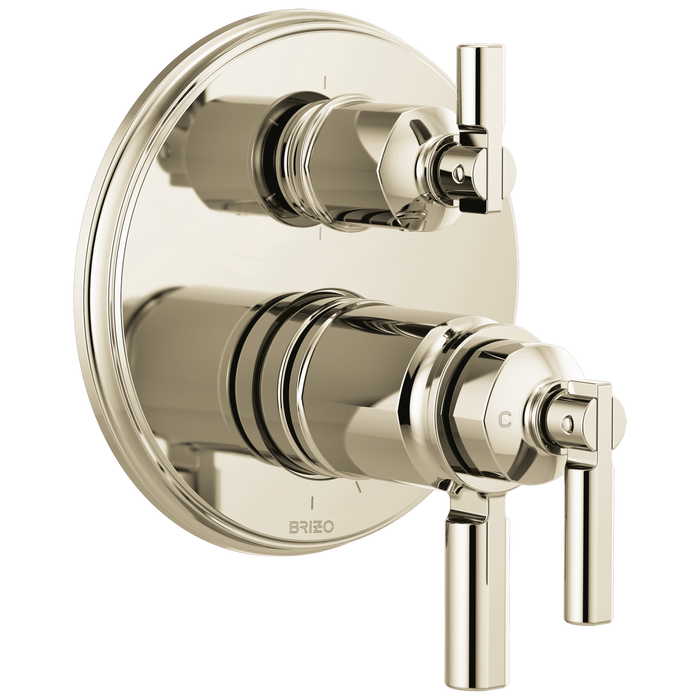 Brizo Invari T75676 Tempassure Thermostatic Valve With Integrated 6-Function Diverter Trim