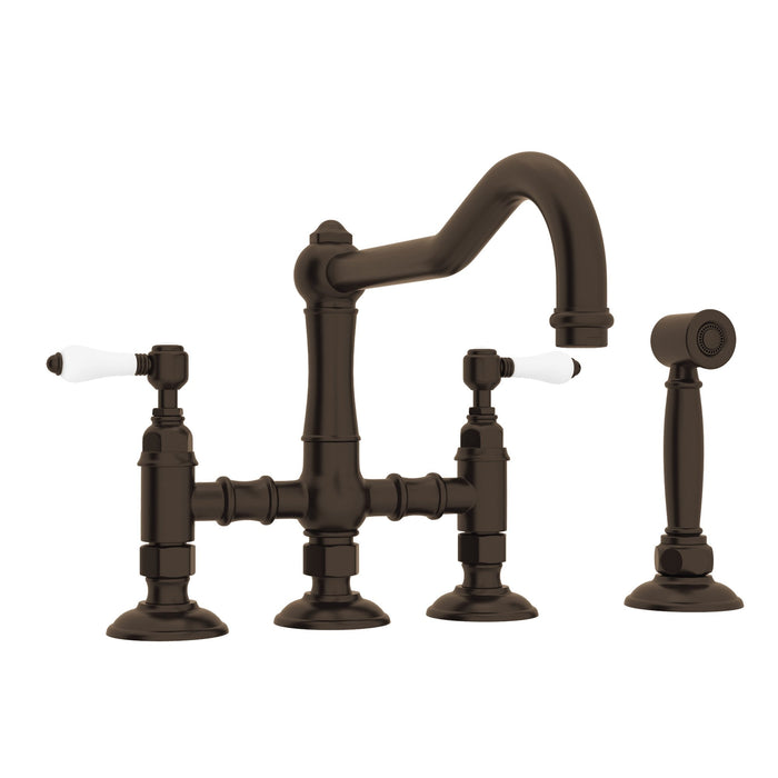 ROHL A1458WS Acqui® Bridge Kitchen Faucet With Side Spray