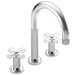 Kallista P24132-CR-AD Vir Stil by Laura Kirar Sink Faucet, Cross Handles