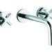 Kallista P24410-CR-CP One Wall Mount Sink Faucet, Cross Handles