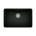 BLANCO 442930 Precis 27" Single Bowl Kitchen Sink - Coal Black