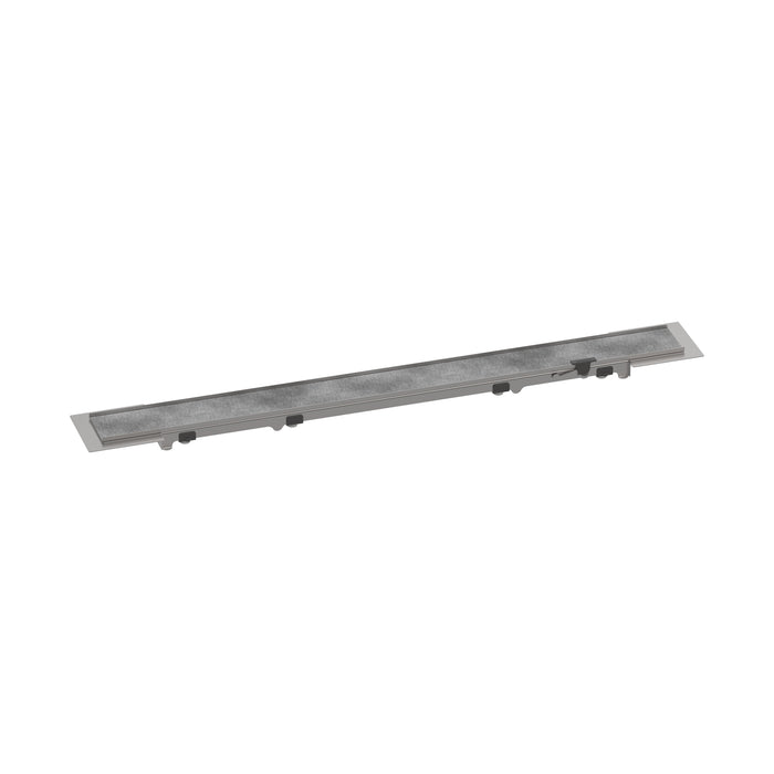 hansgrohe RainDrain Rock Trim Flex 23 5/8" Cut to Size and Tileable