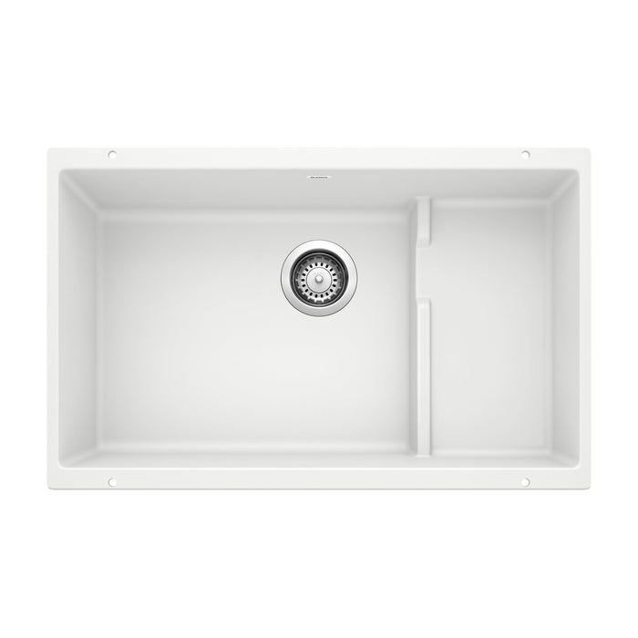 BLANCO 519453 Precis Cascade Super Single Kitchen Sink with Colander - White