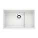 BLANCO 519453 Precis Cascade Super Single Kitchen Sink with Colander - White