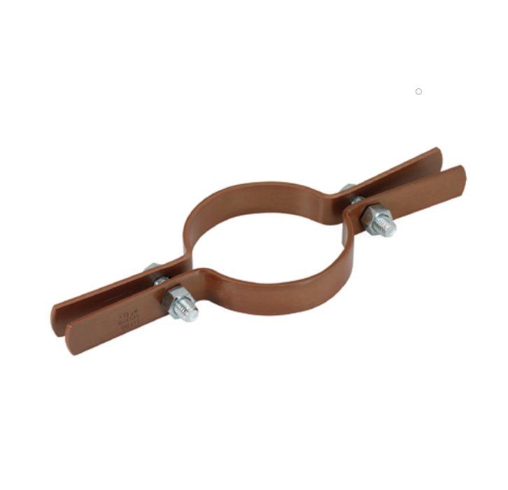 Greenfield 410-1-1/2 1-1/2" CTS Copper Plated Riser Clamp