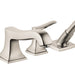hansgrohe Metropol Classic 4-Hole Roman Tub Set Trim with Lever Handles and 1.8 GPM Handshower
