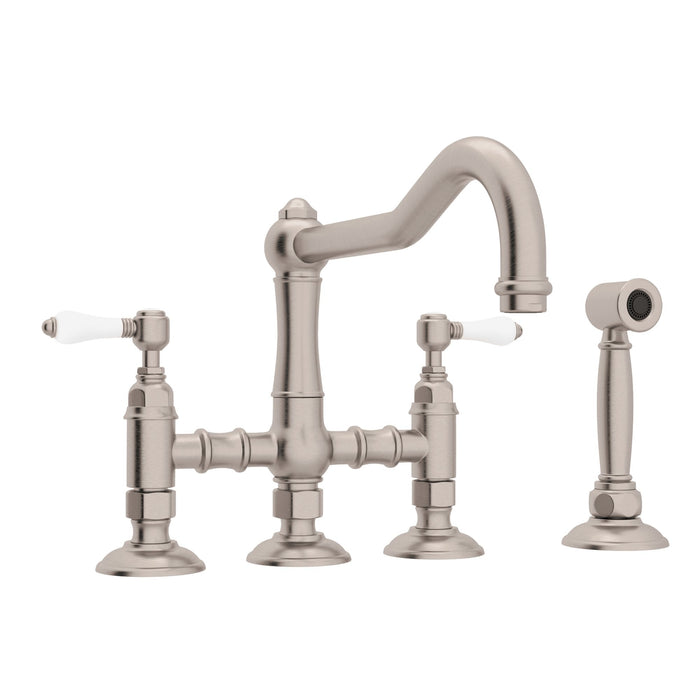 ROHL A1458WS Acqui® Bridge Kitchen Faucet With Side Spray