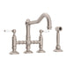 ROHL A1458WS Acqui® Bridge Kitchen Faucet With Side Spray