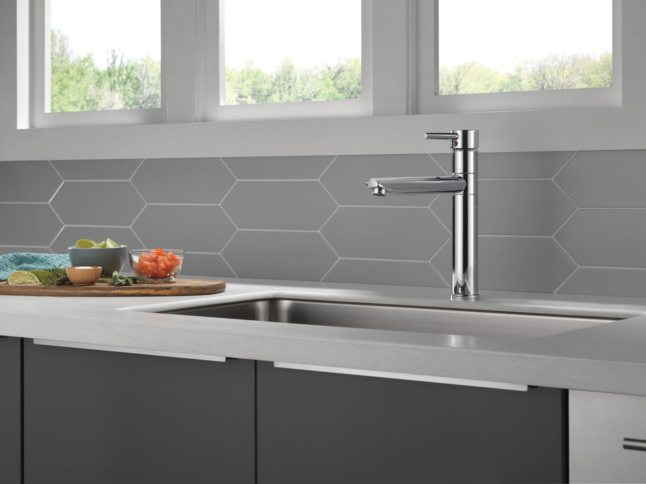 Delta Trinsic 1159LF Single Handle Kitchen Faucet, chrome - view 2